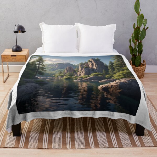 Item preview, “Majestic Flow – River Beneath Towering Stones designed and sold by NaomiRut.