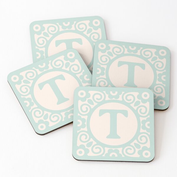 Item preview, LETTER BLOCK MINT - T designed and sold by purplepixel.
