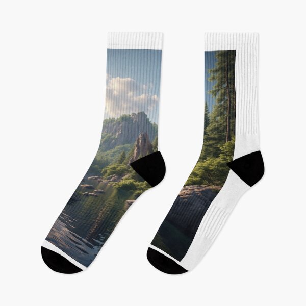 Item preview, “Majestic Flow – River Beneath Towering Stones designed and sold by NaomiRut.