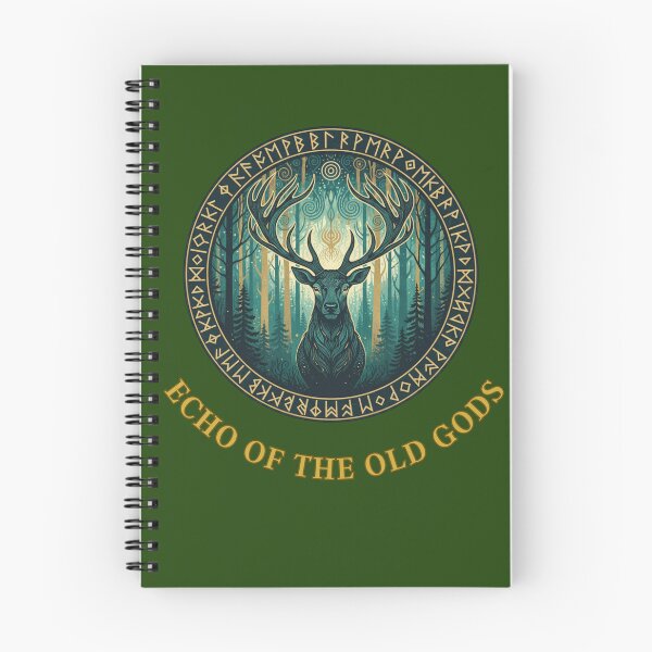 Item preview, Echo of the Old Gods: Majestic Stag & Elder Futhark Runes designed and sold by PanGieroj.