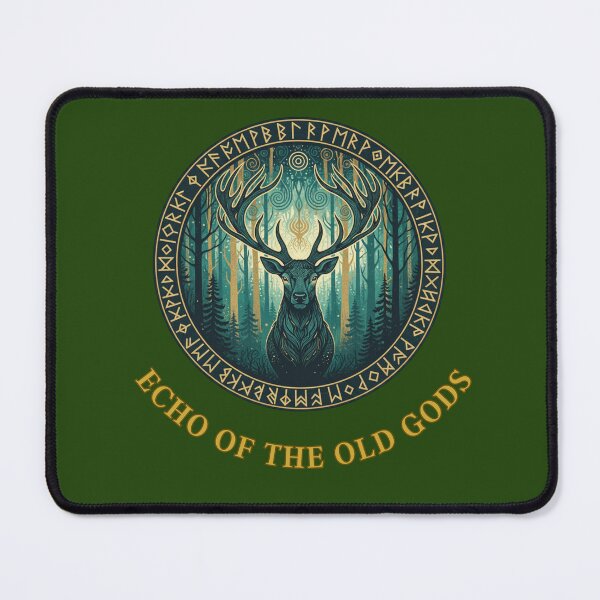 Item preview, Echo of the Old Gods: Majestic Stag & Elder Futhark Runes designed and sold by PanGieroj.