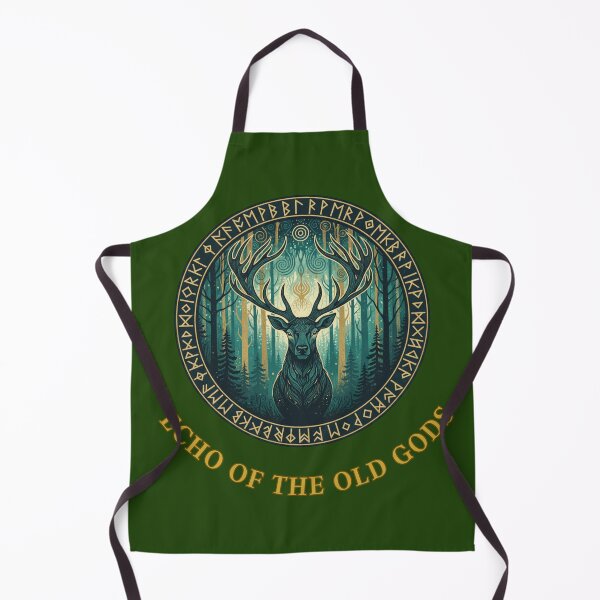 Item preview, Echo of the Old Gods: Majestic Stag & Elder Futhark Runes designed and sold by PanGieroj.