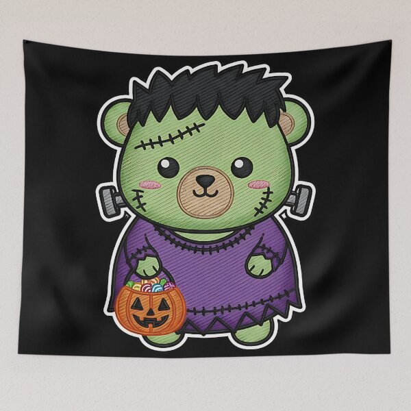 Item preview, Halloween Bear Frankenstein Costume Cute Spooky Animal Trick or Treat Pumpkin designed and sold by ArtDesignTp.