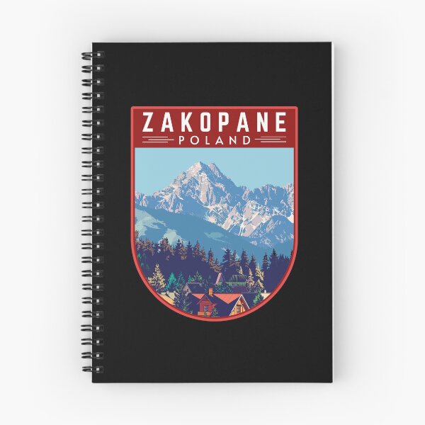 Item preview, Zakopane in Tatra Mountains Poland, Vintage Travel Art Badge designed and sold by MaateoDesign.