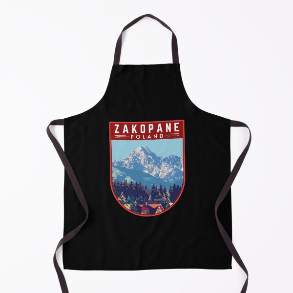 Item preview, Zakopane in Tatra Mountains Poland, Vintage Travel Art Badge designed and sold by MaateoDesign.