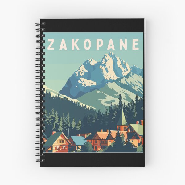 Item preview, Zakopane in Tatra Mountains Poland, Vintage Art Travel Landscape designed and sold by MaateoDesign.