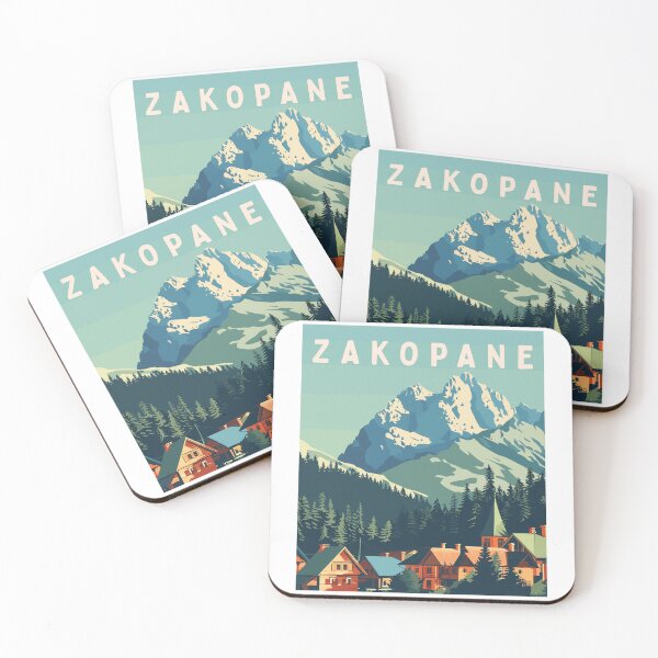 Item preview, Zakopane in Tatra Mountains Poland, Vintage Art Travel Landscape designed and sold by MaateoDesign.
