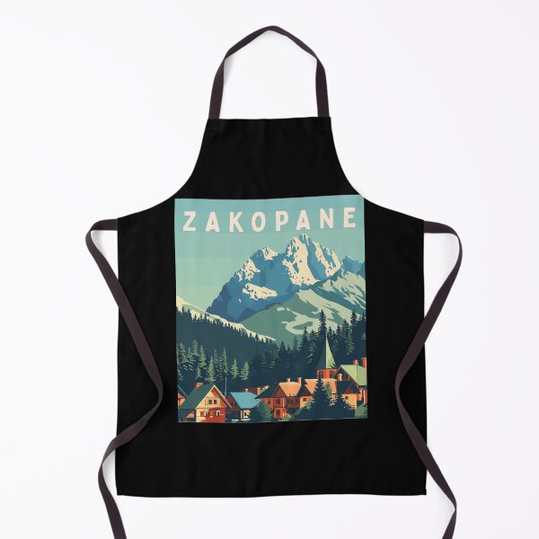 Item preview, Zakopane in Tatra Mountains Poland, Vintage Art Travel Landscape designed and sold by MaateoDesign.
