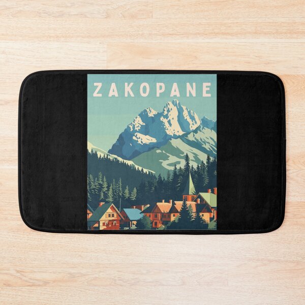 Item preview, Zakopane in Tatra Mountains Poland, Vintage Art Travel Landscape designed and sold by MaateoDesign.