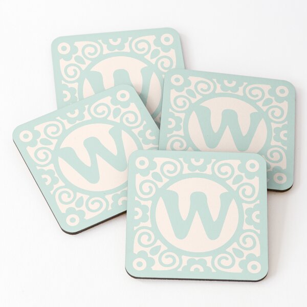 Item preview, LETTER BLOCK MINT - W designed and sold by purplepixel.
