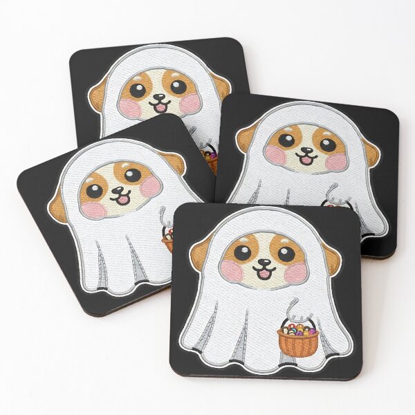 Item preview, Halloween Dog Ghost Costume Cute Spooky Puppy Trick or Treat Pumpkin designed and sold by ArtDesignTp.