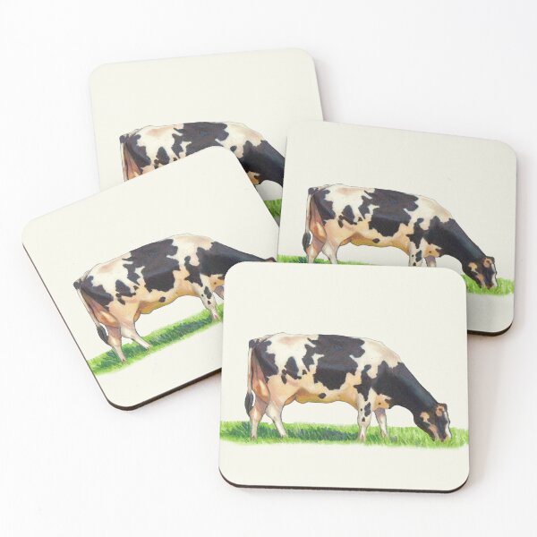 Item preview, Holstein Dairy Cow Drawing, Grazing Bovine designed and sold by JoyfulWhimsy.
