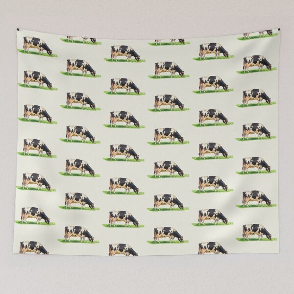Item preview, Holstein Dairy Cow Drawing, Grazing Bovine designed and sold by JoyfulWhimsy.