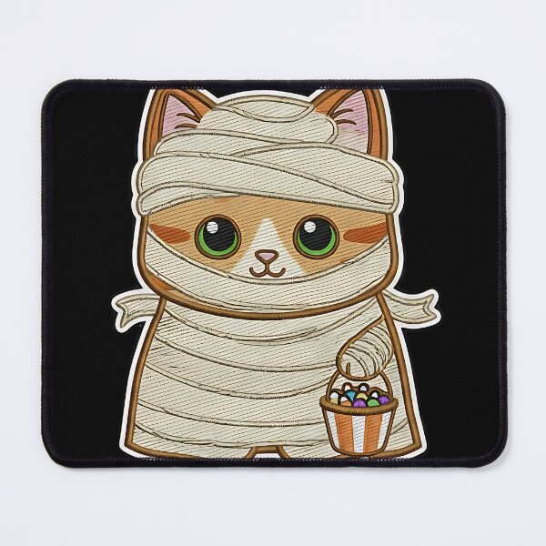 Artikelvorschau, Halloween Katze Mumie Kostüm süße gruselige Kitty Trick or Treat Kürbis entworfen und verkauft von ArtDesignTp.