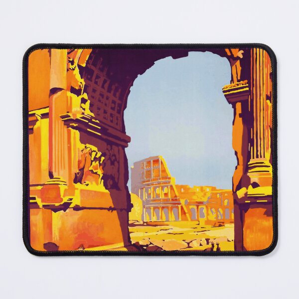 Item preview, Vintage Rome Travel Poster | Art Deco Style | 1921 Roger Broders | Rome Express Train Advertisement | Historical Wall Art designed and sold by artofuniverse.