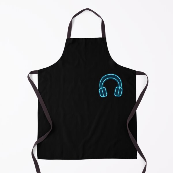 Item preview, Minimal Neon Headphones — Glowing Blue Gaming Icon (Minimal Chest Print) designed and sold by W-Rm.