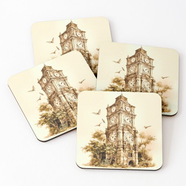 Item preview, Whispers of Time: Overgrown Clock Tower designed and sold by LanaGustavsson.