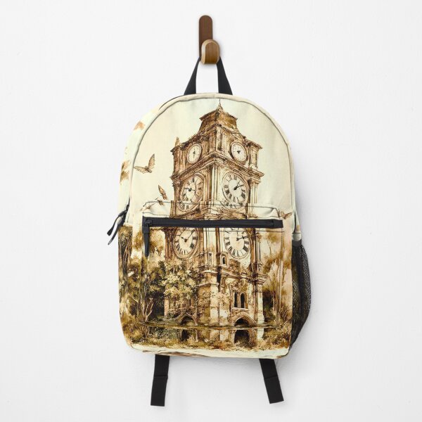 Item preview, Whispers of Time: Overgrown Clock Tower designed and sold by LanaGustavsson.