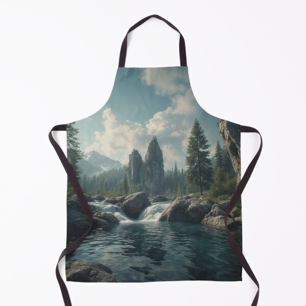 Item preview, Echoes of Stone – River Beneath Snow-Capped Peaks” designed and sold by NaomiRut.