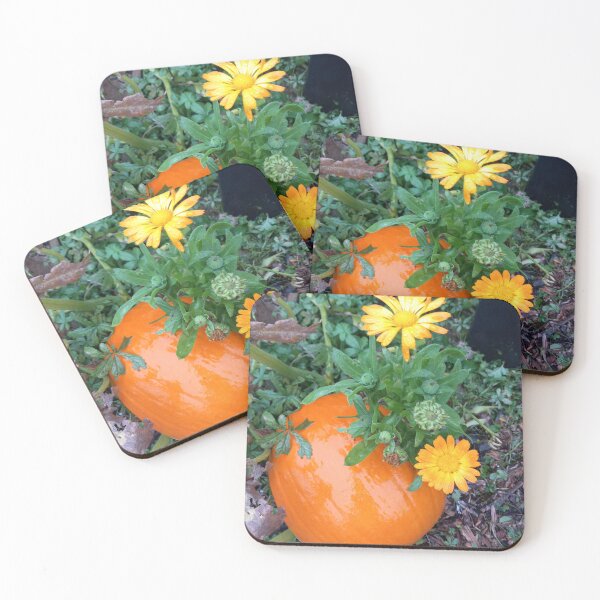 Item preview, Pumpkin and flowers designed and sold by BismuthBoutique.