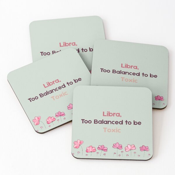 Item preview, Libra Quote ♎ Too Balanced to Be Toxic | Funny Zodiac Design designed and sold by RoraLily.