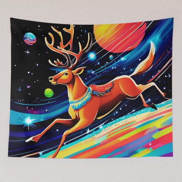 Item preview, Space Reindeer  designed and sold by Zofia Sosnecka.