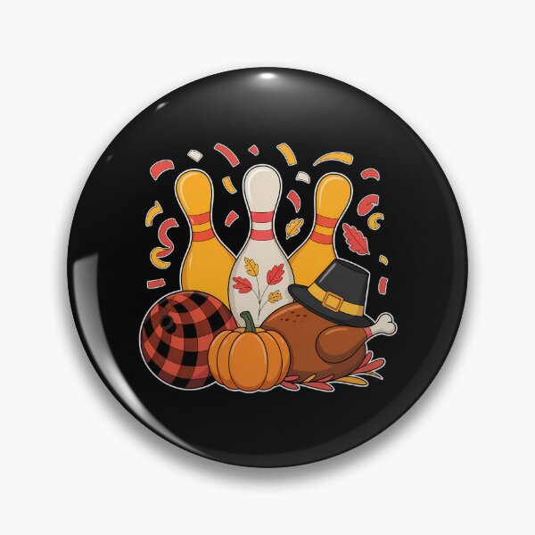 Artikelvorschau, Thanksgiving Bowling Truthahntag Herbst entworfen und verkauft von tearbytea.