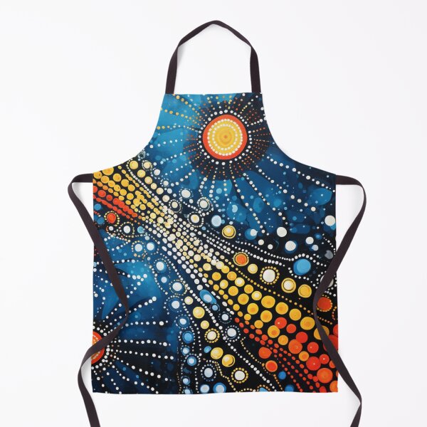 Item preview, Aboriginal Inspired Dot Art - Hot Lava Through Cold Water designed and sold by GrinGalore.