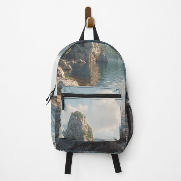 Item preview, Still Waters – Twin Stones in Alpine Reflection designed and sold by NaomiRut.