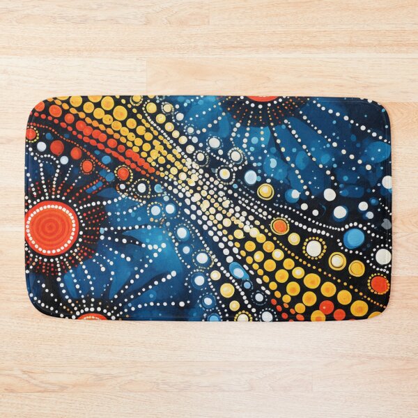 Item preview, Aboriginal Inspired Dot Art - Hot Lava Through Cold Water designed and sold by GrinGalore.