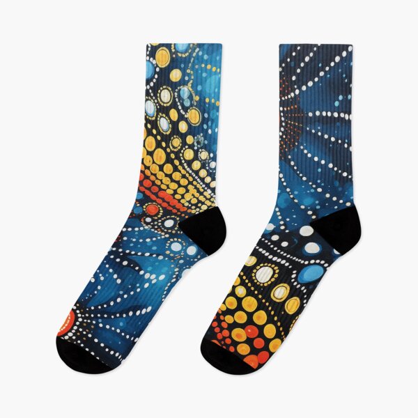 Item preview, Aboriginal Inspired Dot Art - Hot Lava Through Cold Water designed and sold by GrinGalore.