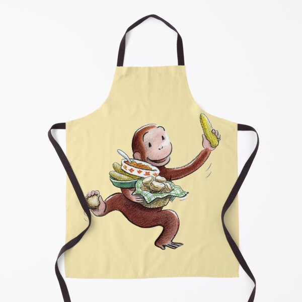 Item preview, George the curious with food designed and sold by Stickr.wld.