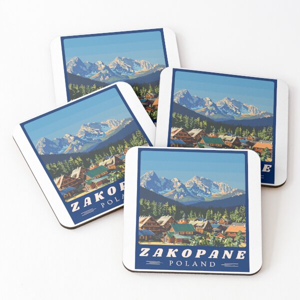 Item preview, Zakopane in Poland (Tatra Mountains), Vintage Art Travel Landscape designed and sold by MaateoDesign.