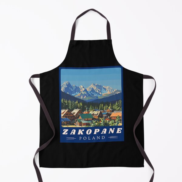 Item preview, Zakopane in Poland (Tatra Mountains), Vintage Art Travel Landscape designed and sold by MaateoDesign.
