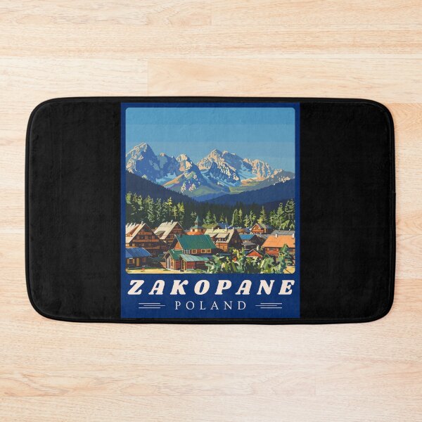 Item preview, Zakopane in Poland (Tatra Mountains), Vintage Art Travel Landscape designed and sold by MaateoDesign.