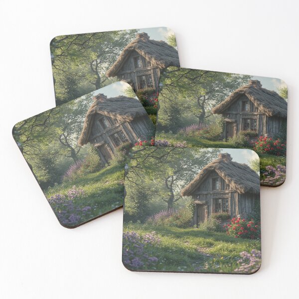 Item preview, Petalwood Haven – Cottage in a Floral Dream” designed and sold by NaomiRut.