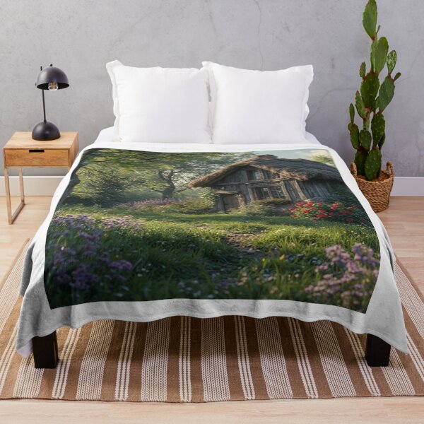 Item preview, Petalwood Haven – Cottage in a Floral Dream” designed and sold by NaomiRut.