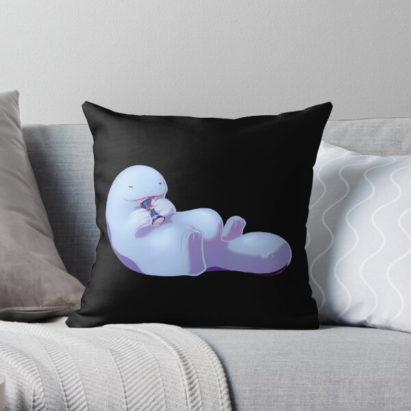 Quag drinking Red Bull Throw Pillow