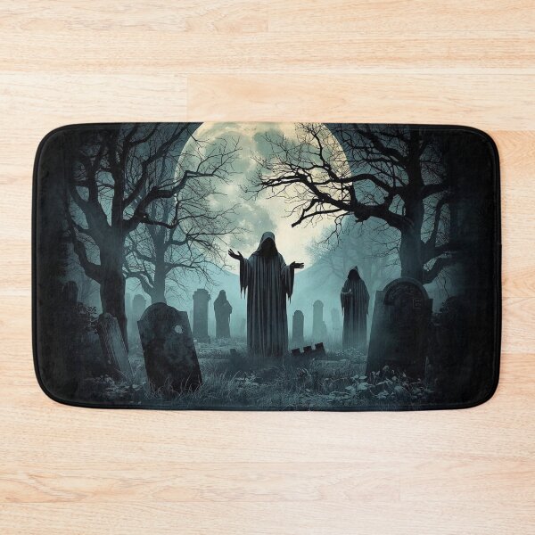 Item preview, Spooky Hooded Figures in a Moonlit Graveyard designed and sold by MikesSweetTees.