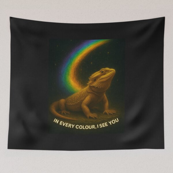 Item preview, “Golden Gaze – In Every Colour, I See You (Bearded Dragon)” designed and sold by GeoWild Designs.