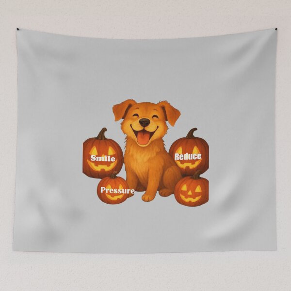 Item preview, Smiling Halloween Pup designed and sold by annenambiro.