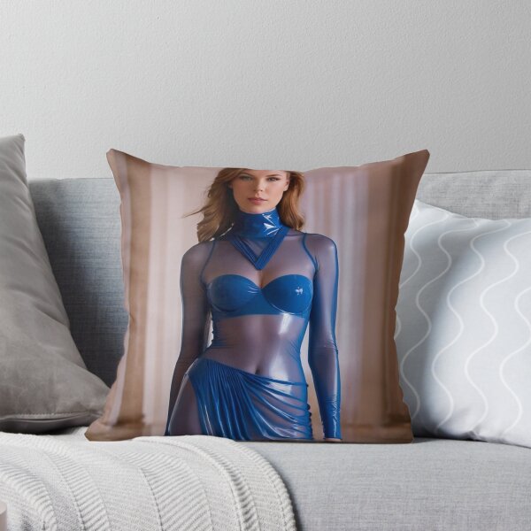 Item preview, Translucent Blue Latex Gown in Regal Hallway designed and sold by Magic-Reality.