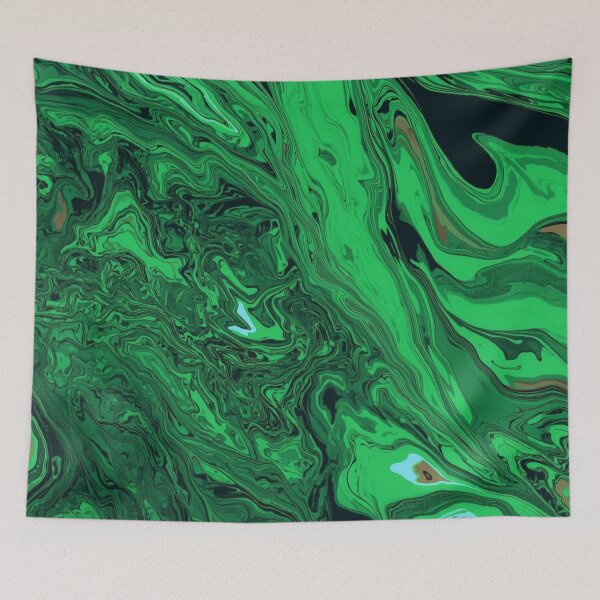 Item preview, Abstract liquid green flow 3 designed and sold by EpicGear085.