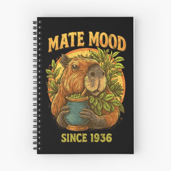 Item preview, Vintage Capybara with Yerba Mate – “Mate Mood Since 1936” designed and sold by flamini.