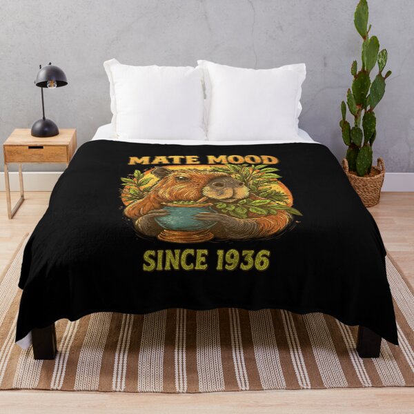 Item preview, Vintage Capybara with Yerba Mate – “Mate Mood Since 1936” designed and sold by flamini.