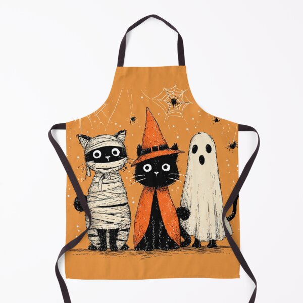 Item preview, Black Cats Spiders Autumn Halloween Mummy Witch Ghost designed and sold by GrinGalore.