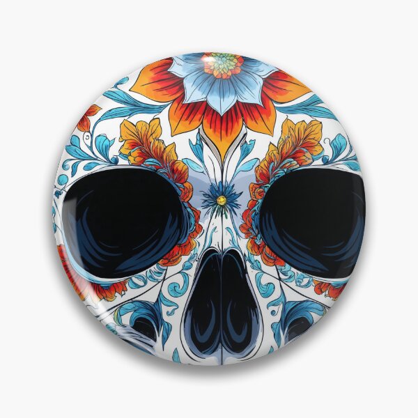 Item preview, Abstract Floral Skulls with Botanical Pattern designed and sold by Prachodayat Artworks.
