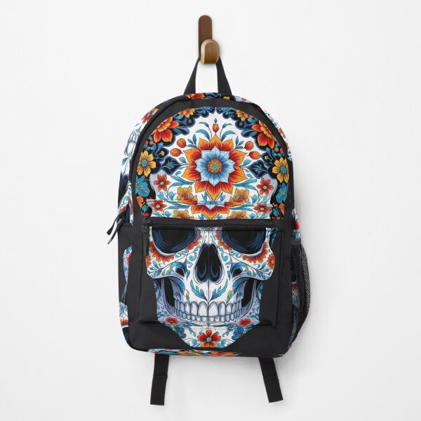 Item preview, Abstract Floral Skulls with Botanical Pattern designed and sold by Prachodayat Artworks.