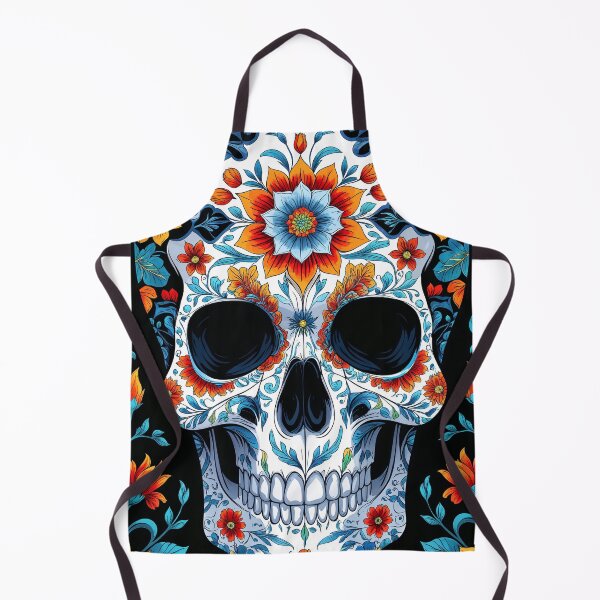 Item preview, Abstract Floral Skulls with Botanical Pattern designed and sold by Prachodayat Artworks.