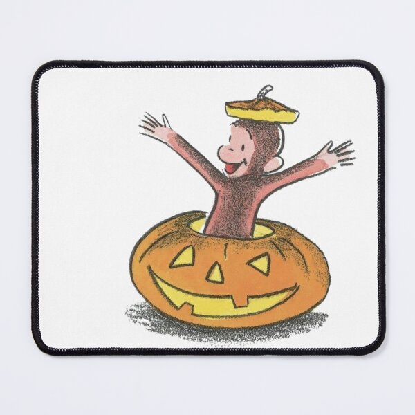 Item preview, George the curious in pumpkin designed and sold by Stickr.wld.